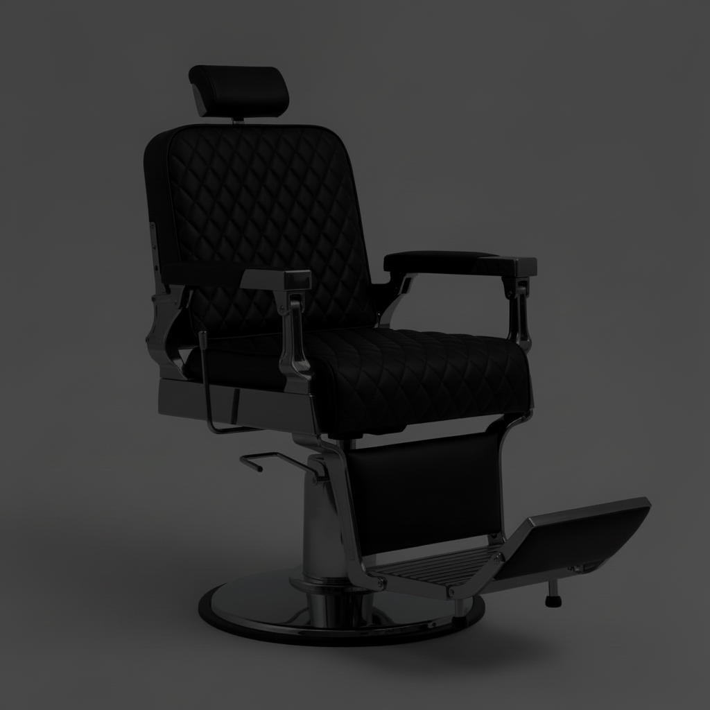 SILLON BARBERO OLIMPO BLACK