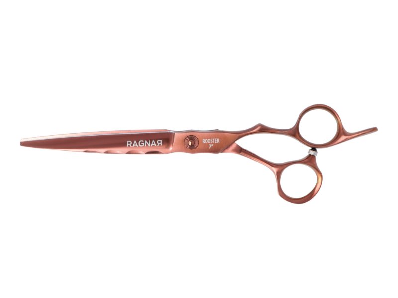 TIJERA DE CORTE BARBERO 7" ROOSTER COBRE