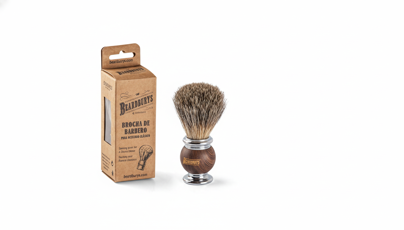 Beardubrys Brocha de afeitado Tejon