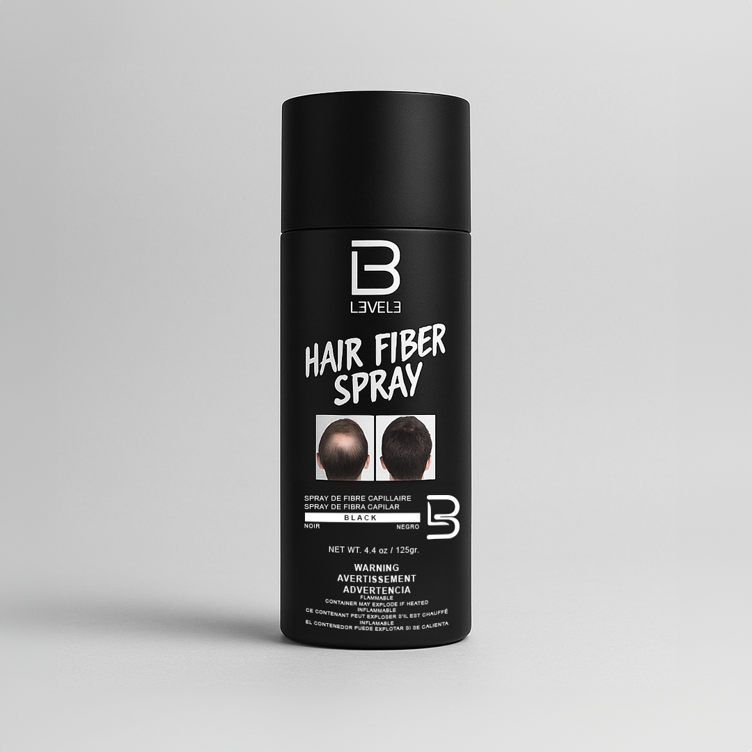 L3VEL3 Black Hair Fiber Spray T38