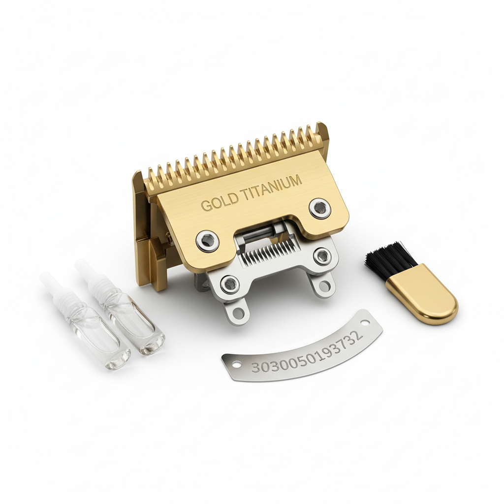 GOLD TITANIUM CLIPPER BLADES