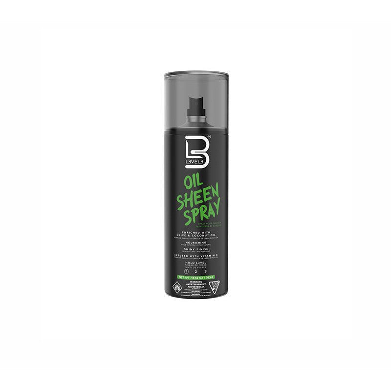 L3VEL3 Oil Sheen Spray 383g - Brillo instantáneo y nutrición ligera