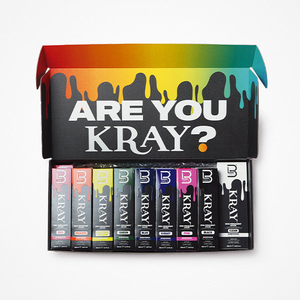 KIT 16 SEMI-PERMANENTE COLORS + 1 TRANSPARENTE+DISPNSADOR DE ALUM+1PAPEL DE CUELLO BLANCO+CAPA JRL