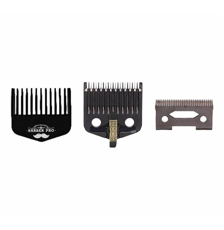 ADJUSTABLE ·PEINE GUIA PARA CLIPPERS 1,5 MM - 3 MM - 4,5 MM- 6 MM - NEGRO