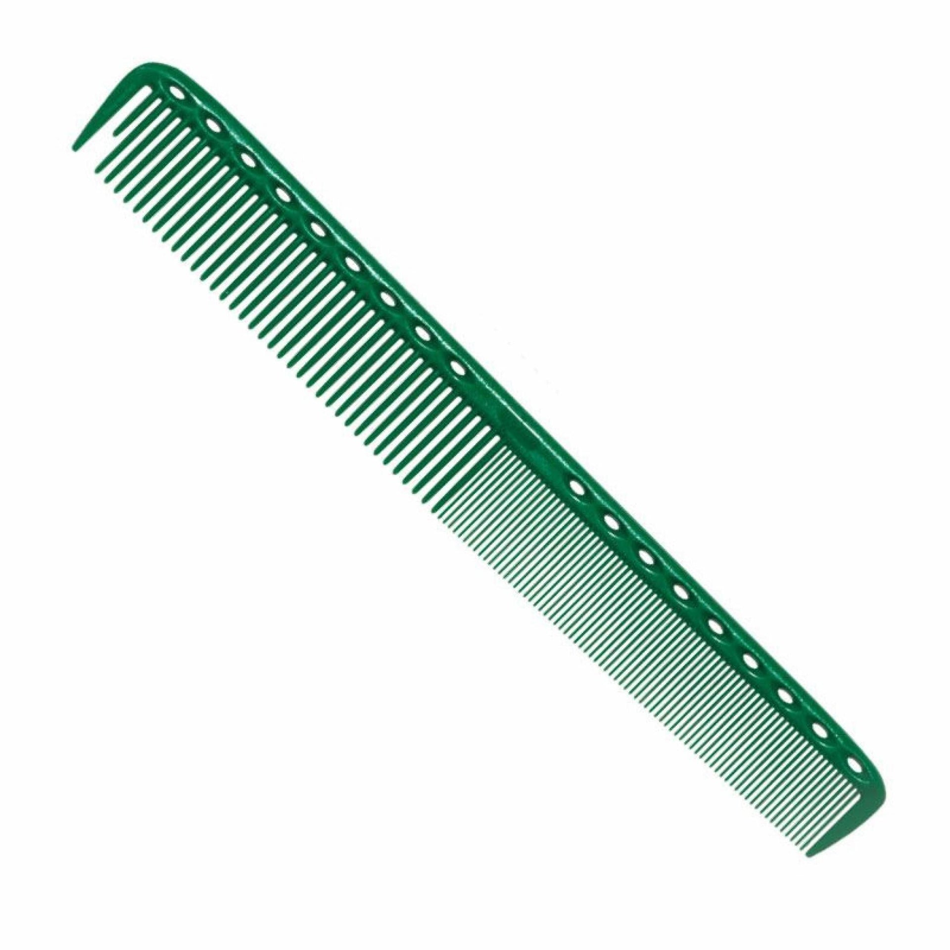 YS PARK 335 XL FINE TOOTH COMB GREEN – PEINE PROFESIONAL XL DE CORTE CON ALTA VISIBILIDAD