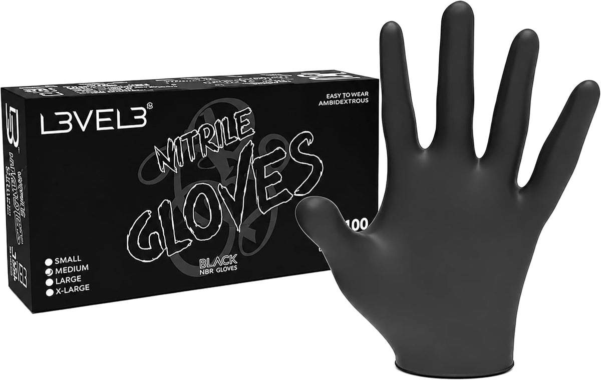 L3V GUANTES NITRILO NEGRO TALLA L T53