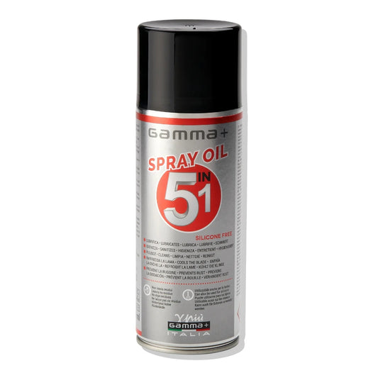 GAMA+OIL SPRAY 5 IN 1 /400ml - mantenimiento profesional de herramientas de barbería