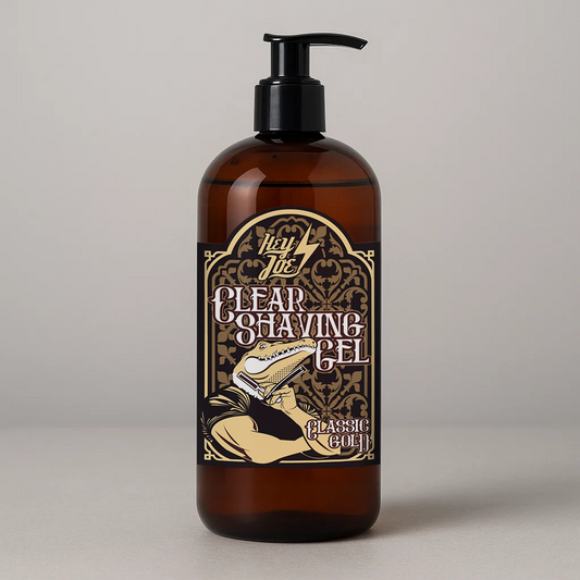 Clear Shaving Gel Hey Joe! 1000 ml Classic Gold – Afeitado preciso con fragancia premium